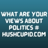 What are your views about politics # hushcupid.com